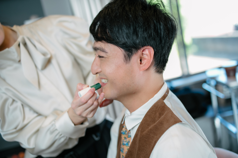 新郎メイク