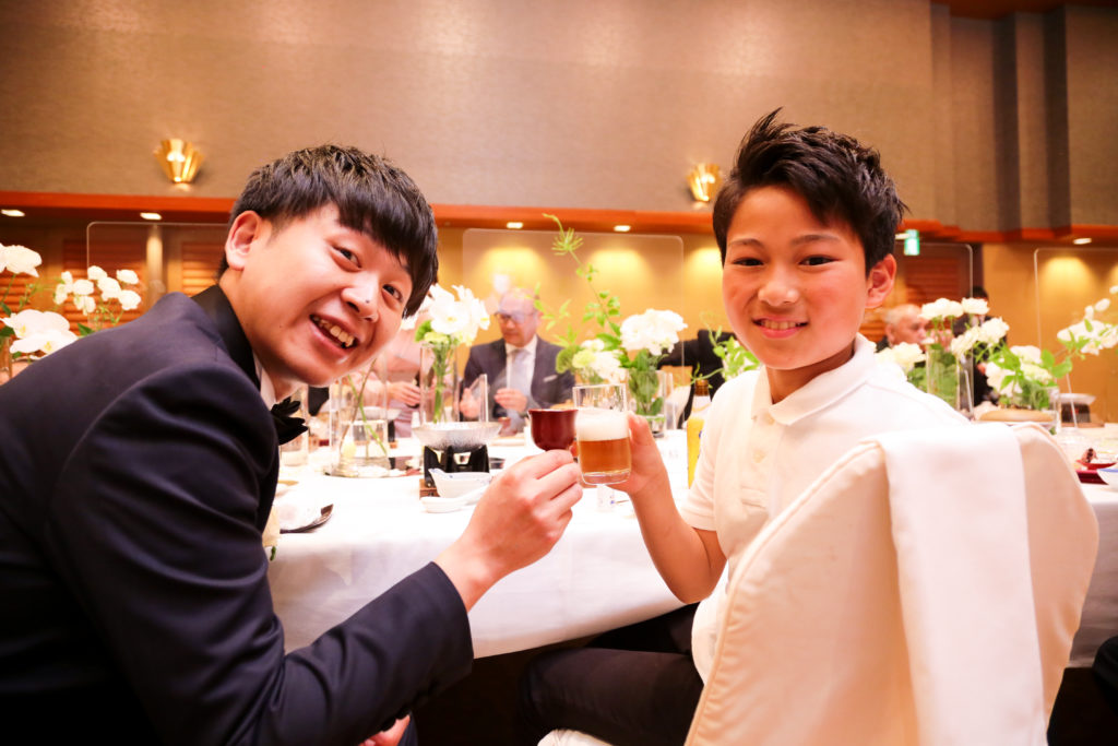 結婚式乾杯