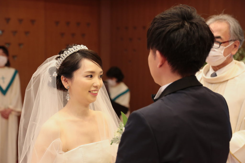結婚式ベールアップ