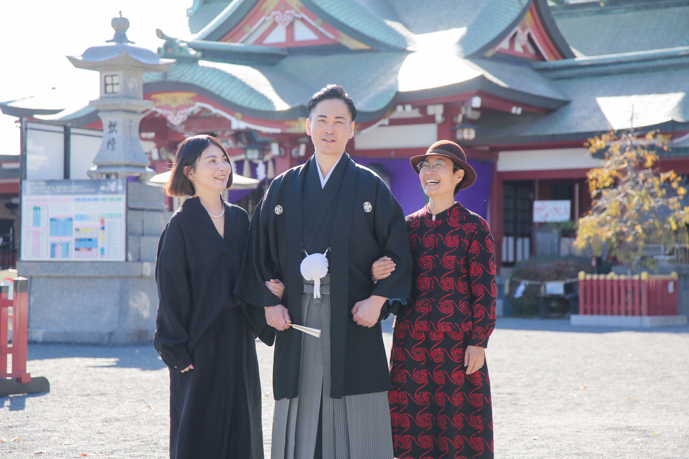 新郎ときょうだい