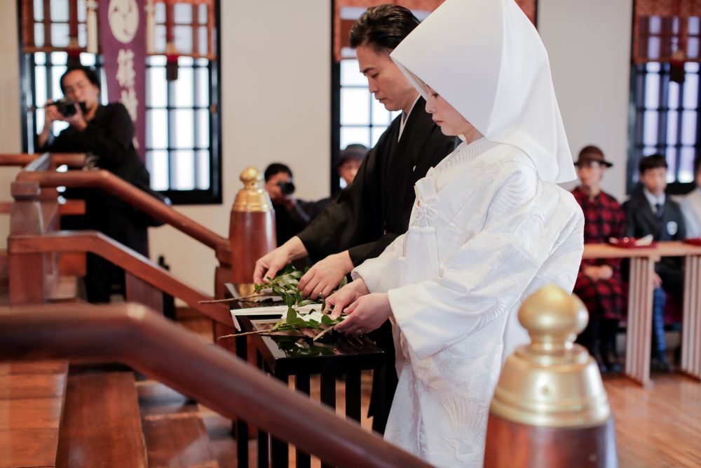 福岡の結婚式、神前