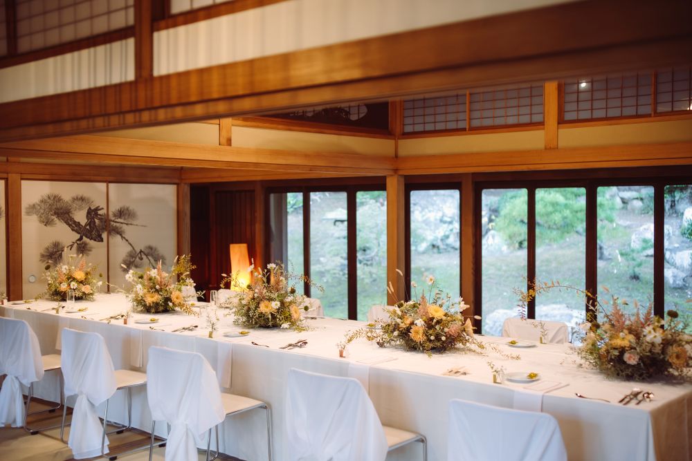 福岡のフリーウエディングプランナーがご提案した秋のテーブルコーディネート